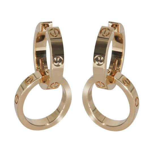 Yellow Gold Love Earrings