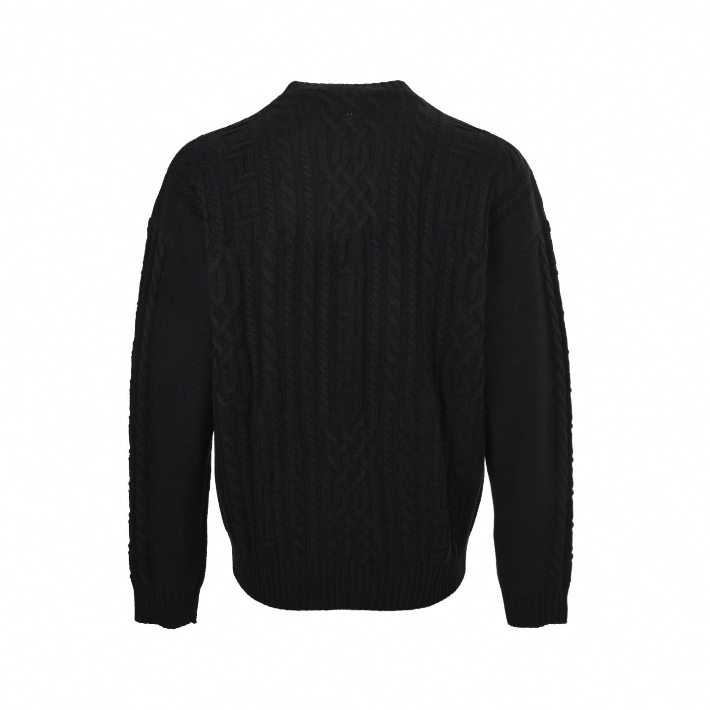 Versace Medusa Cable-Knit Crew-Neck Sweater
