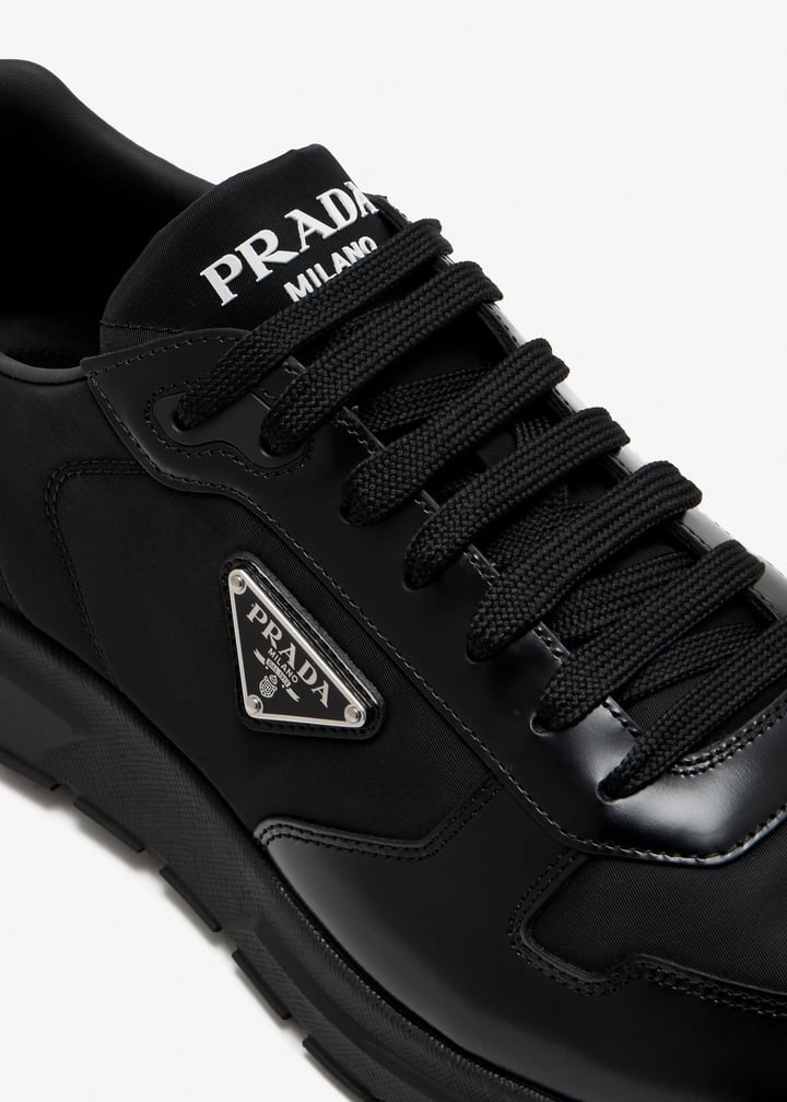 Prax 01 Leather Sneakers – Black