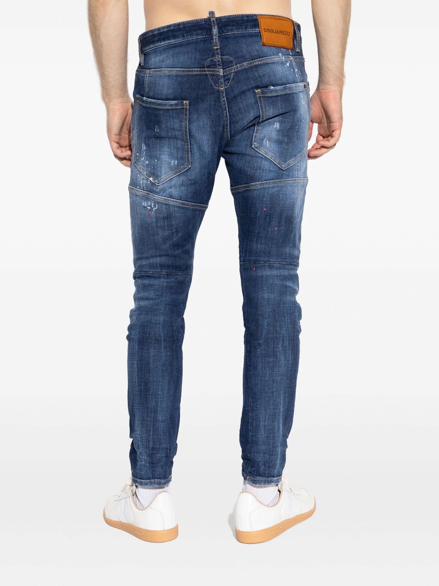 Distressed Cotton Jeans