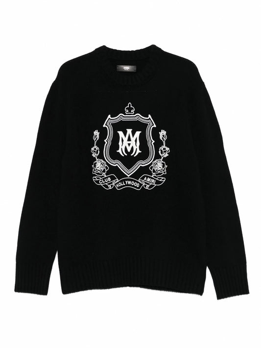 Club Hollywood Crest-Print Cotton Sweatshirt