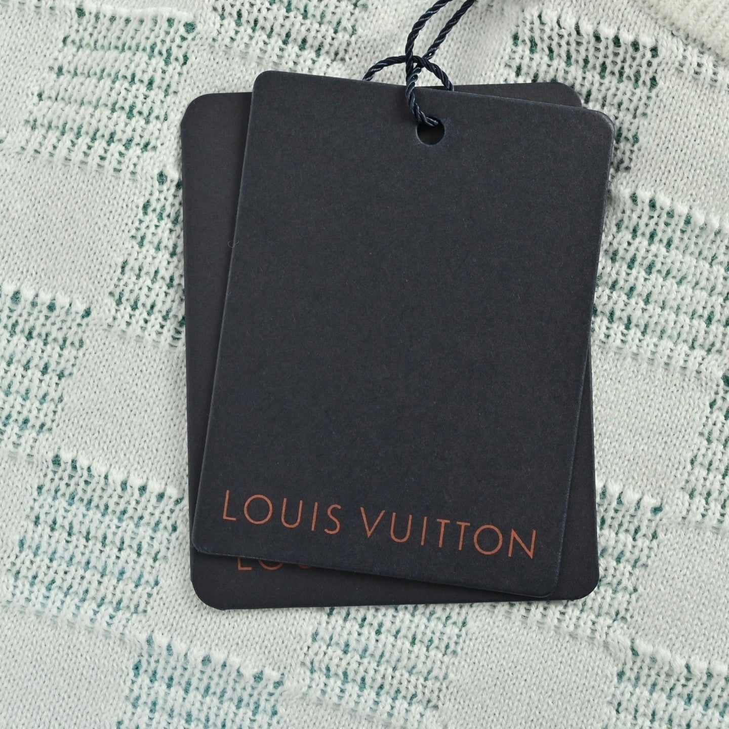 Damier Pattern Knit Sweater