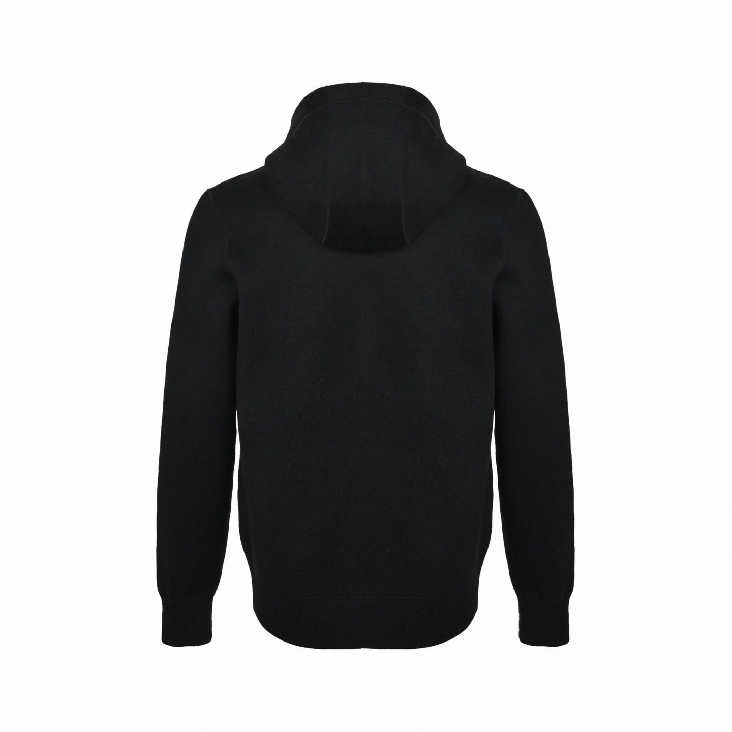 Reversible Monogram Wool Zip Hoodie – Black & Brown Edition