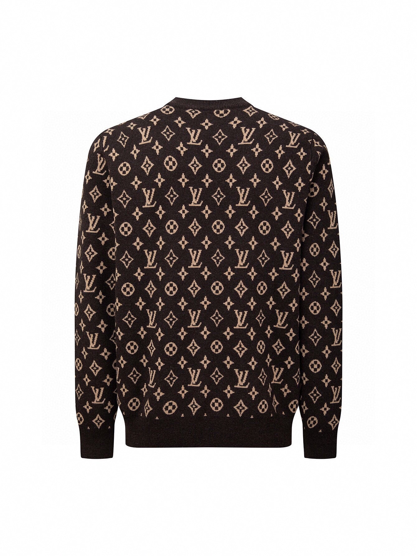 Monogram Signature Wool Jumper - Brown