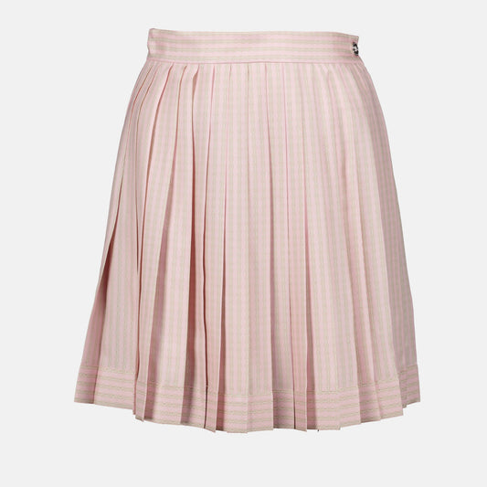 Pleated Silk Skirt