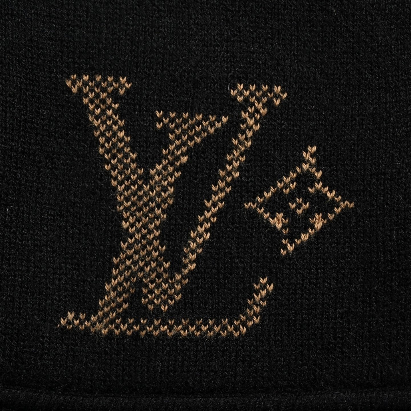 Reversible Monogram Wool Zip Hoodie – Black & Brown Edition