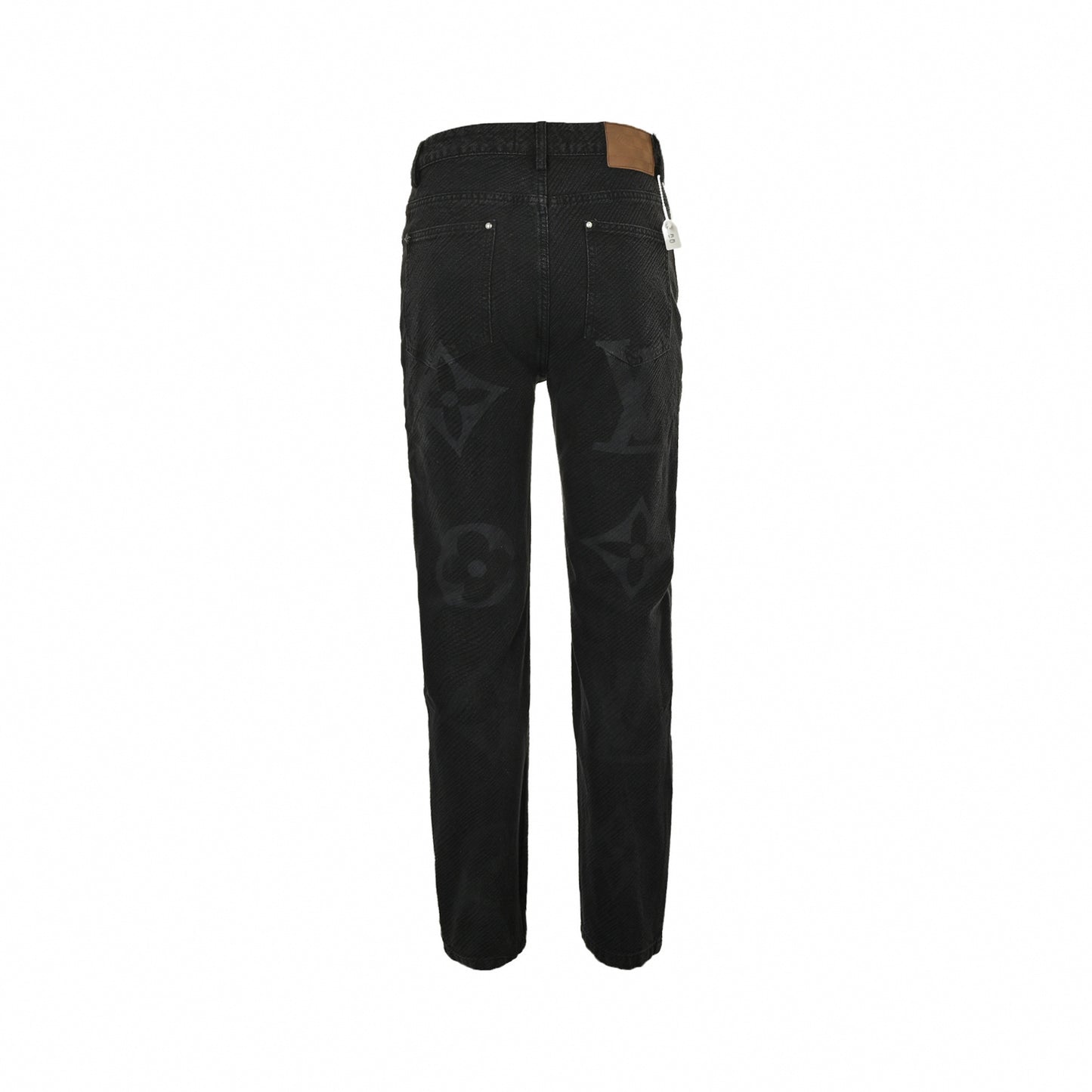 Black Monogram Shadow Denim Jeans