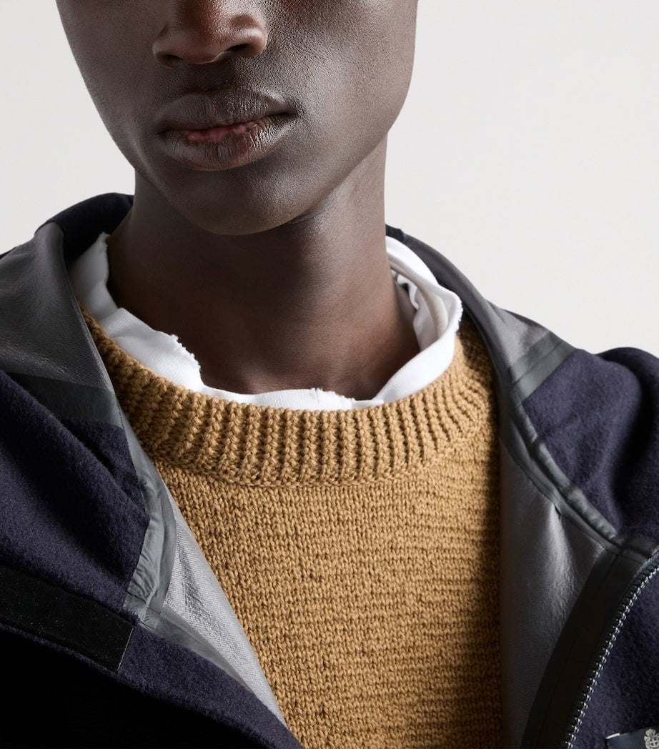 Cashmere-Blend Hooded Jacket