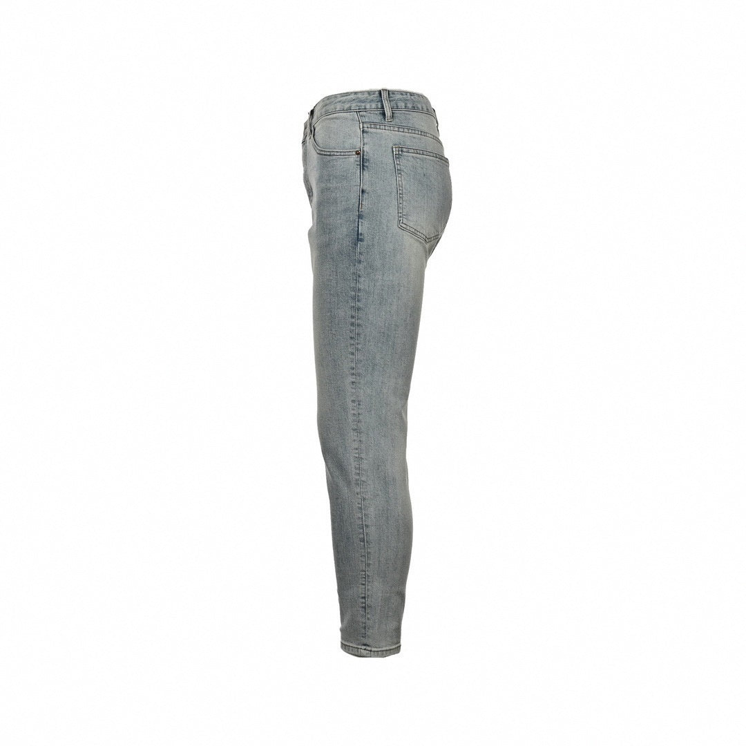 Light Wash Slim-Fit Denim Jeans