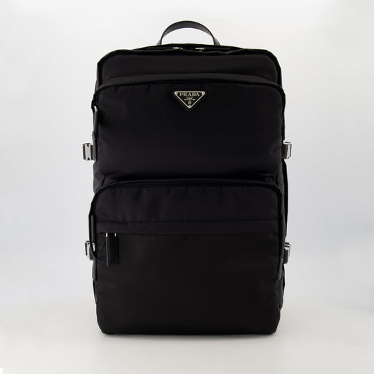 Black Re-Nylon Backpack
