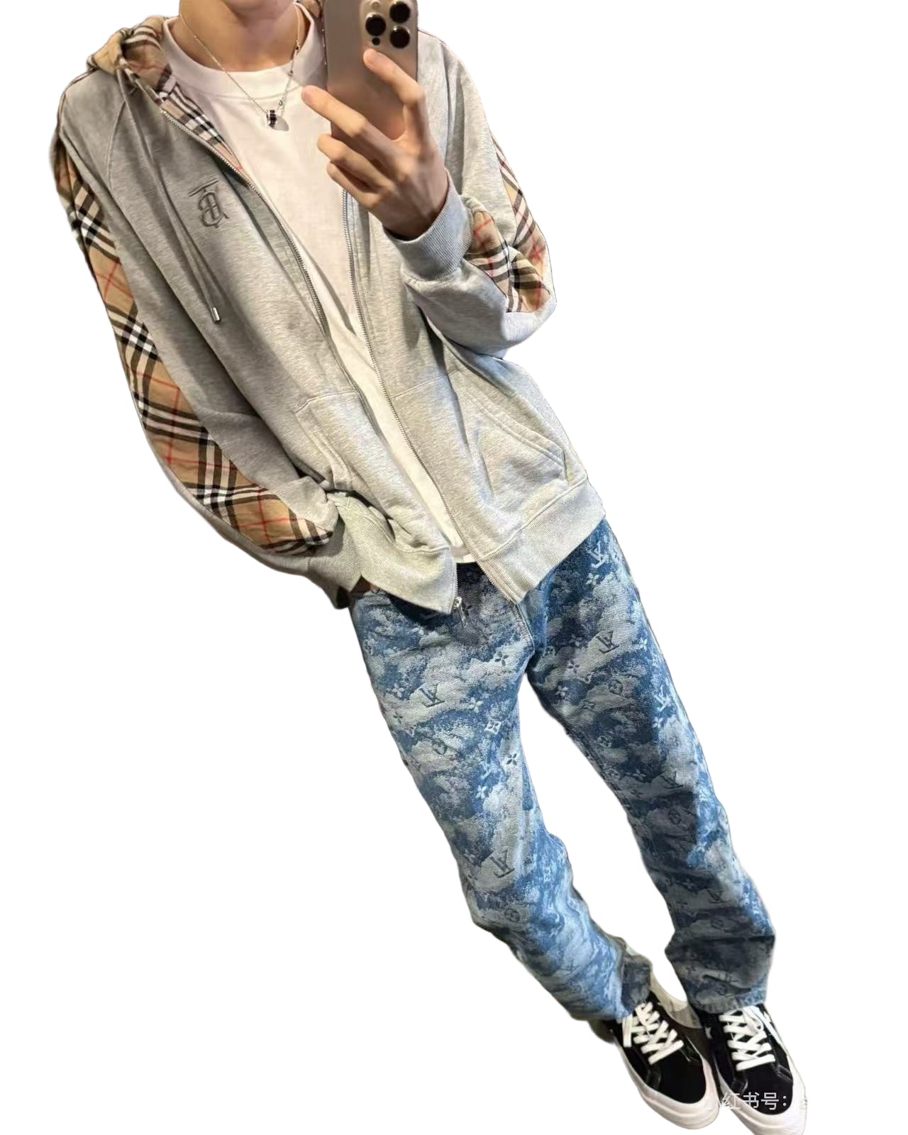 Cloud Monogram Blue Denim Jeans