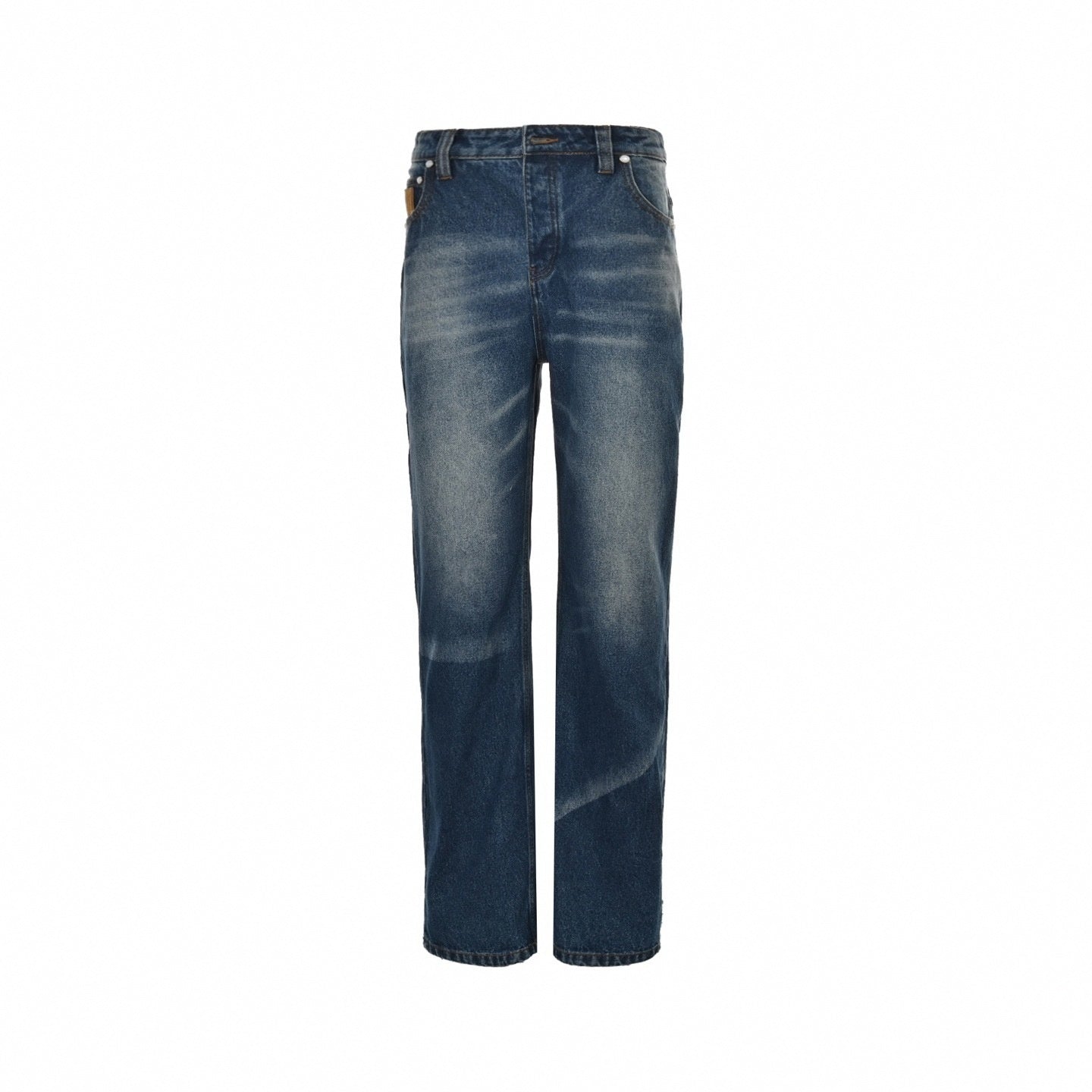 Vintage Wash Blue Denim Jeans