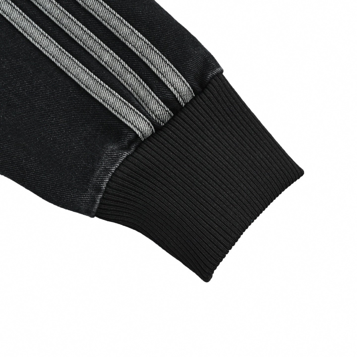 Black Denim Track Jacket