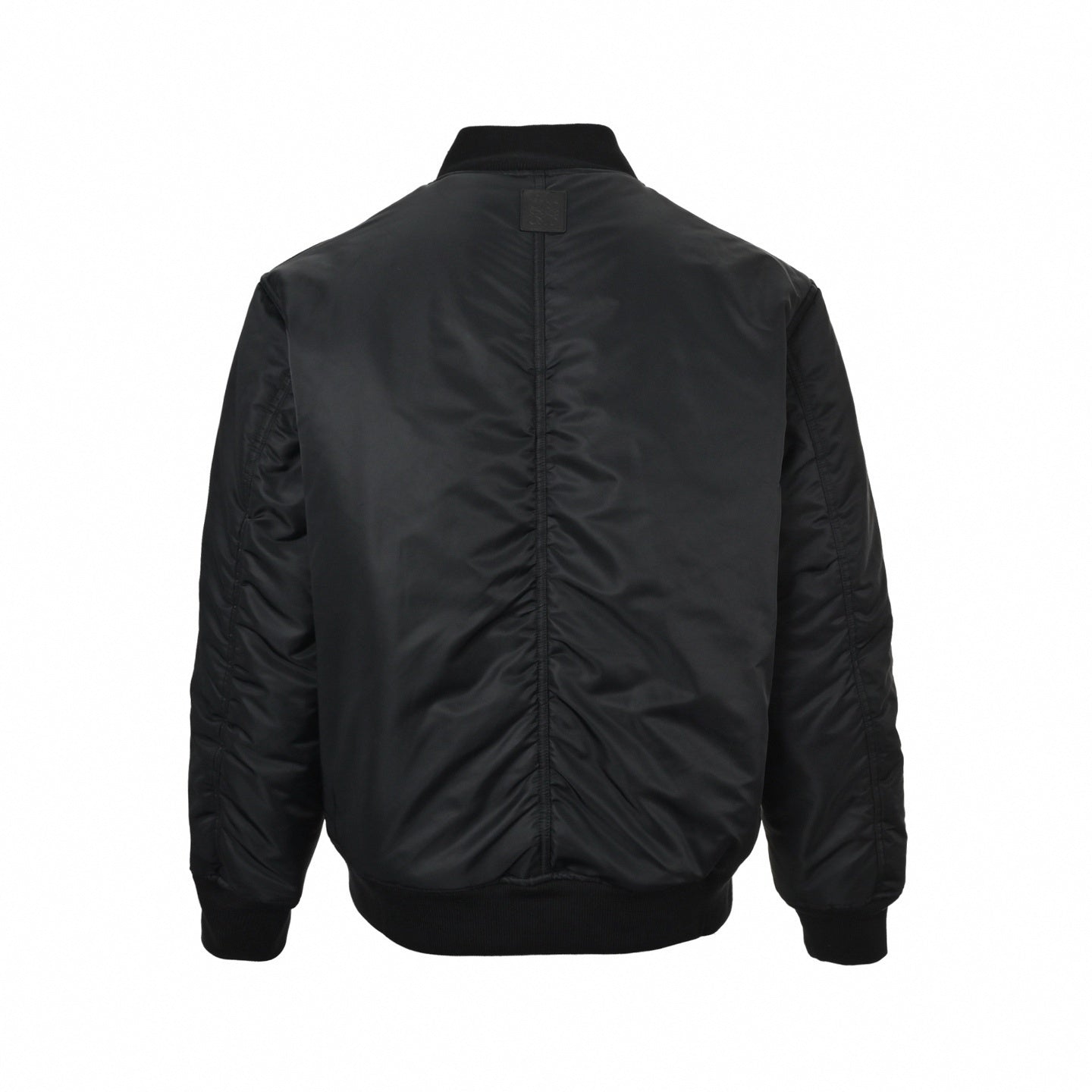 Black Nylon Bomber Jacket