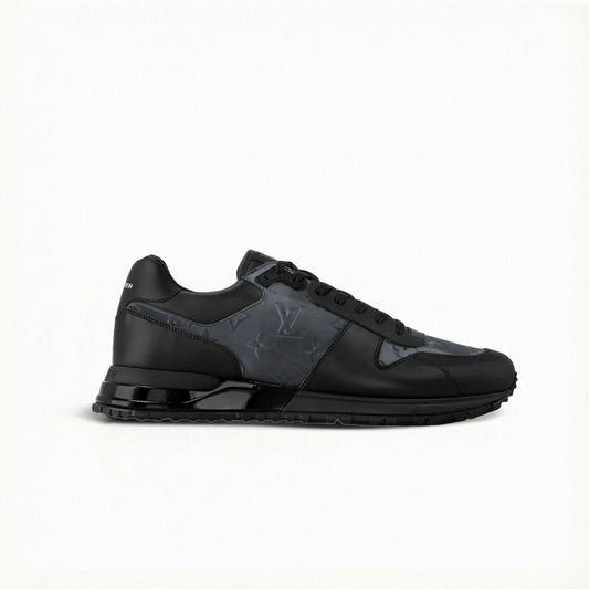 Run Away Sneaker – Black Iridescent Monogram