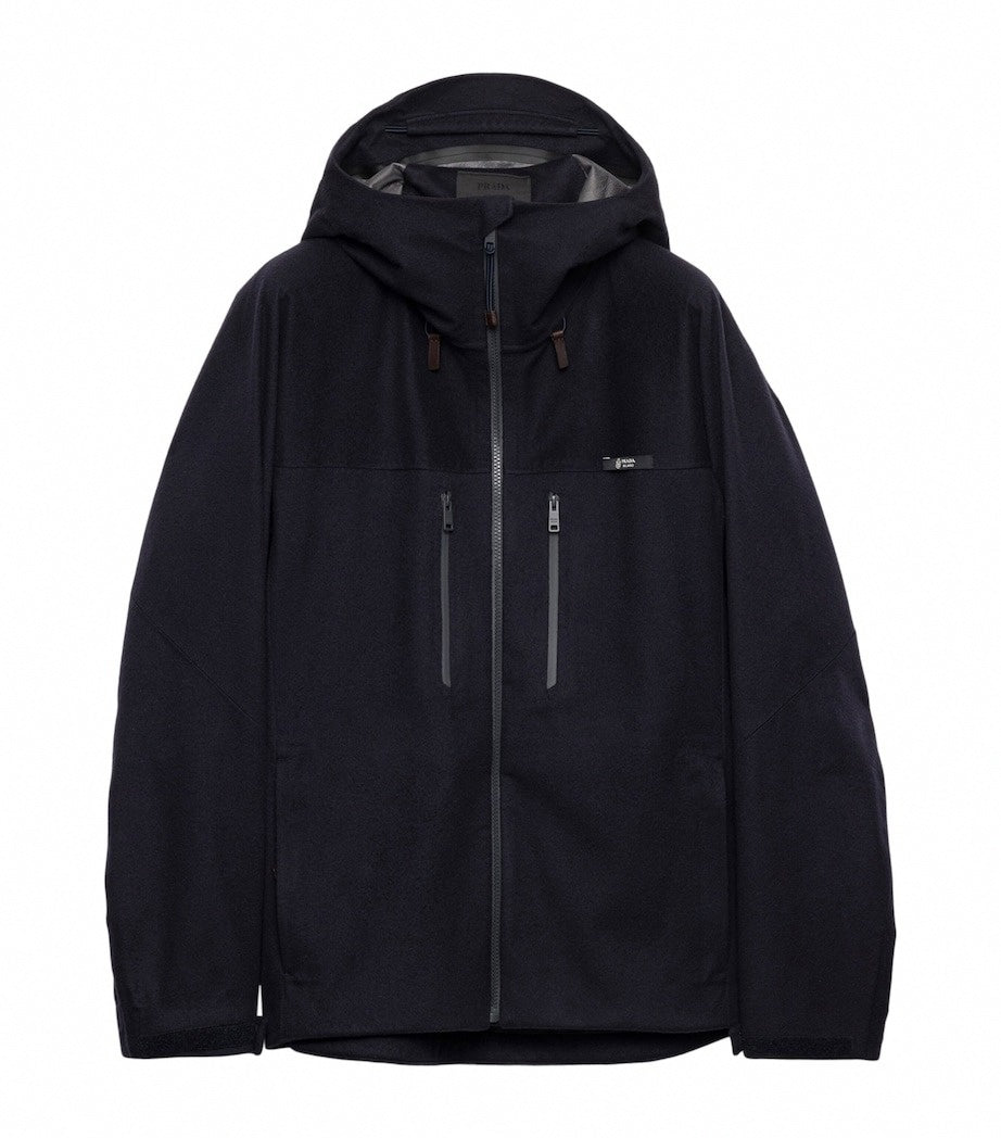 Cashmere-Blend Hooded Jacket