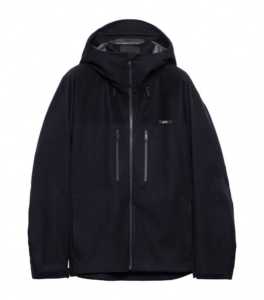 Cashmere-Blend Hooded Jacket