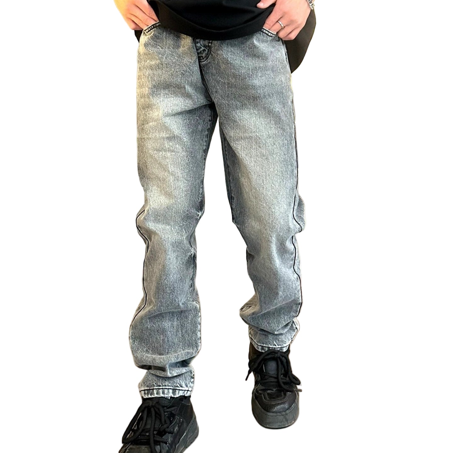 Washed Black Slim Fit Denim Jeans
