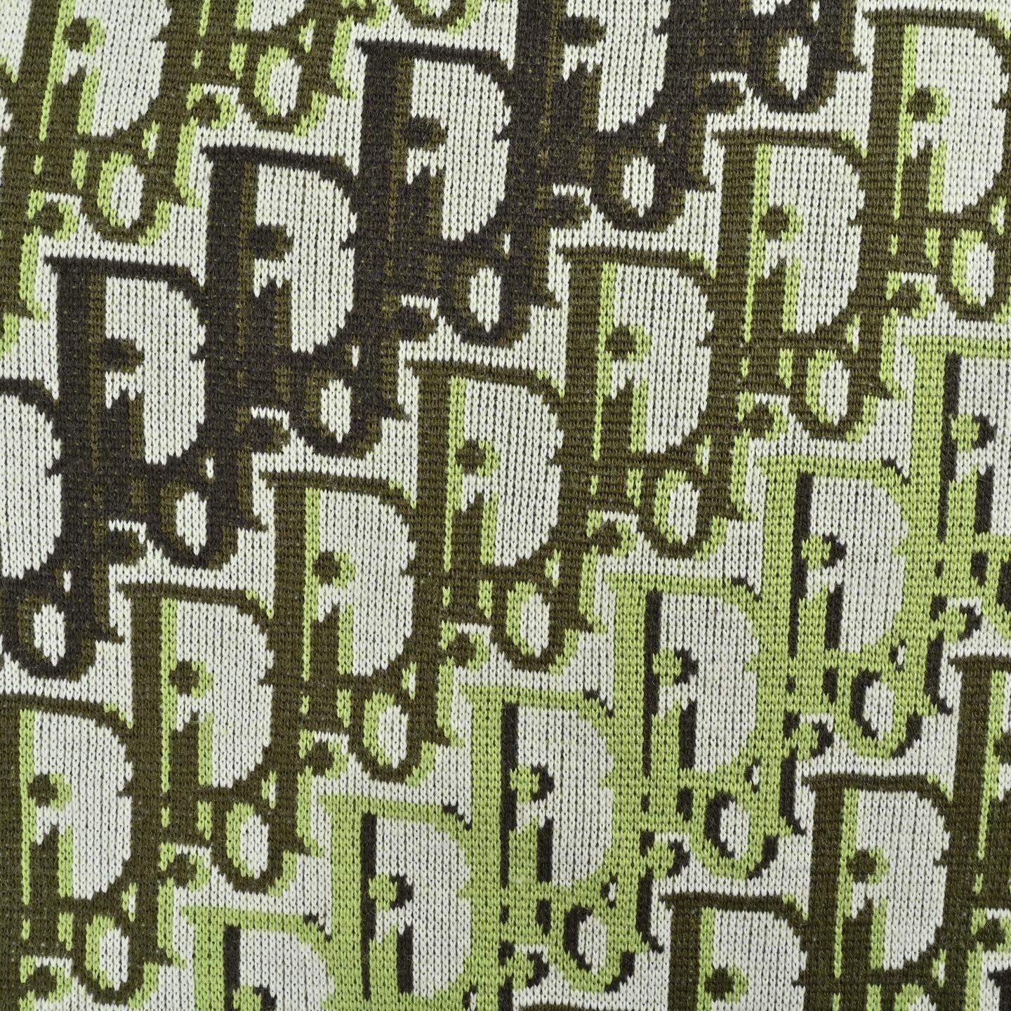 Oblique Jacquard Wool Blend Crewneck