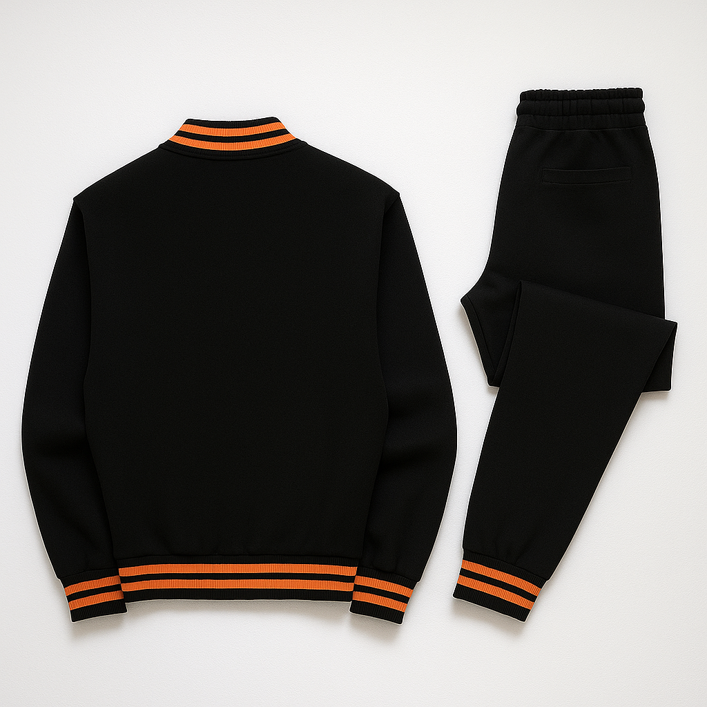 Signature Black & Orange Luxury Tracksuit