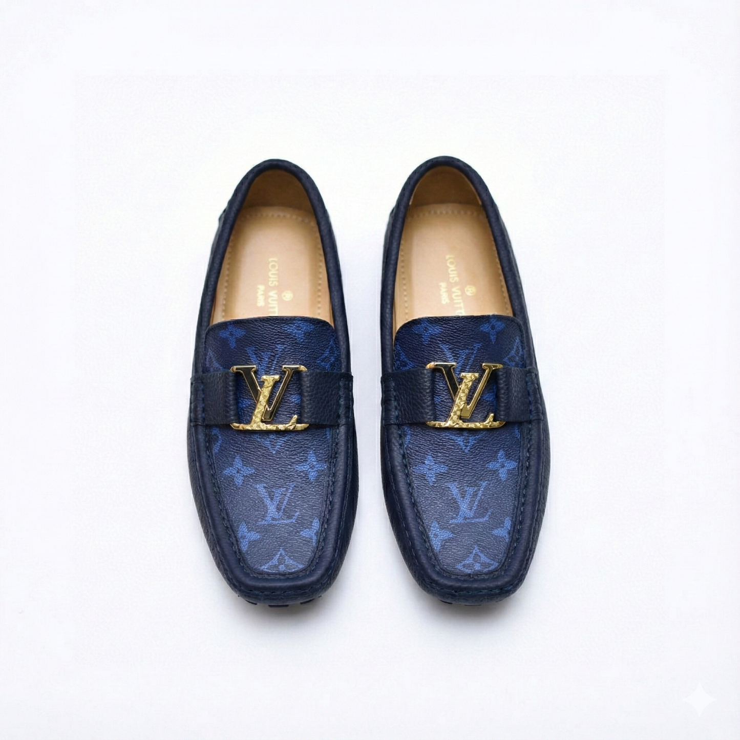 Monogram Denim Driving Moccasins