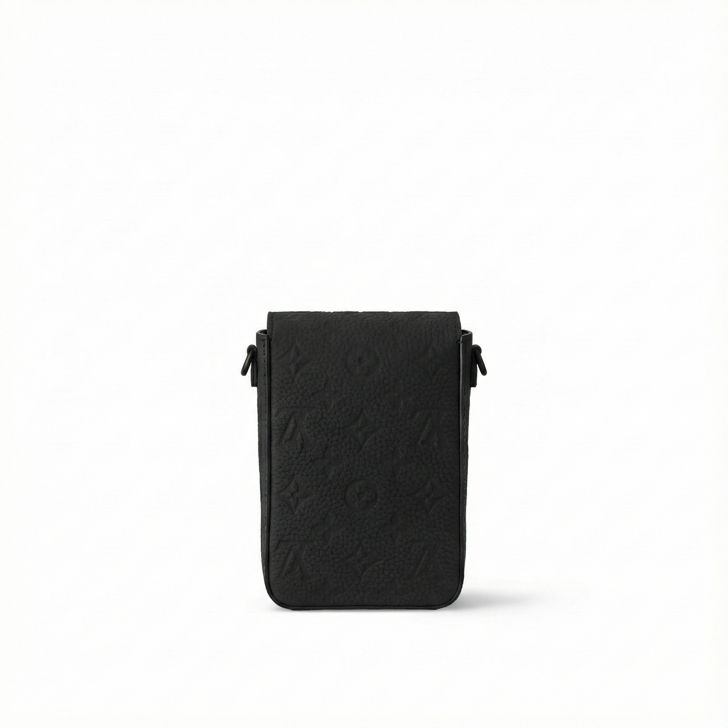 S-Lock Vertical Wearable Wallet in Black Taurillon Monogram Leather