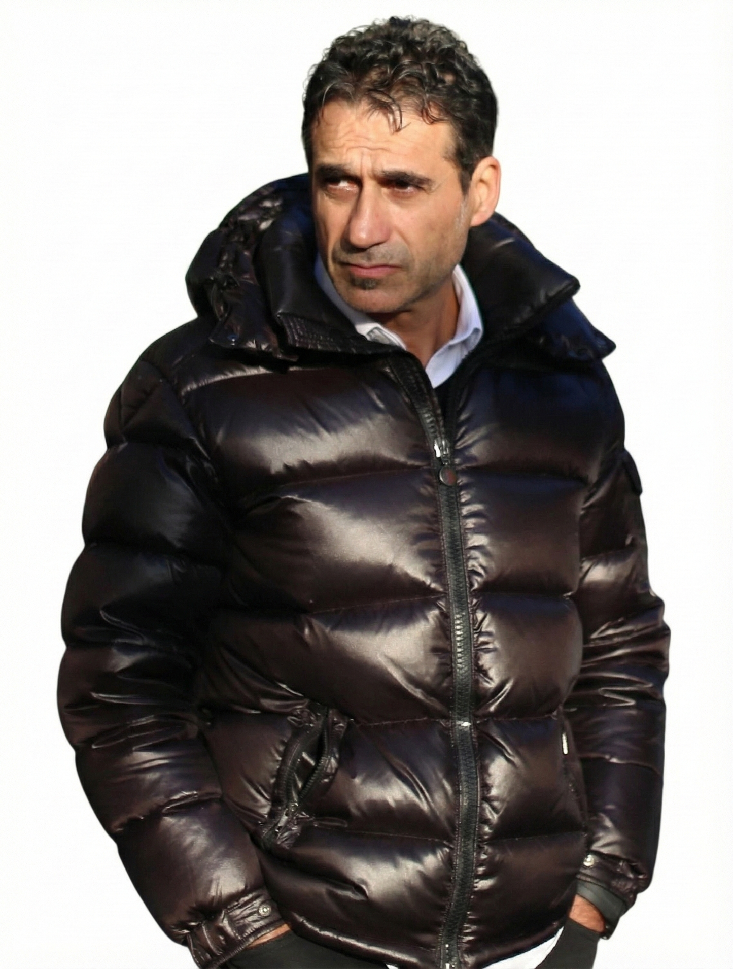 Dark Brown Lightweight Insulated Puffer Jacket