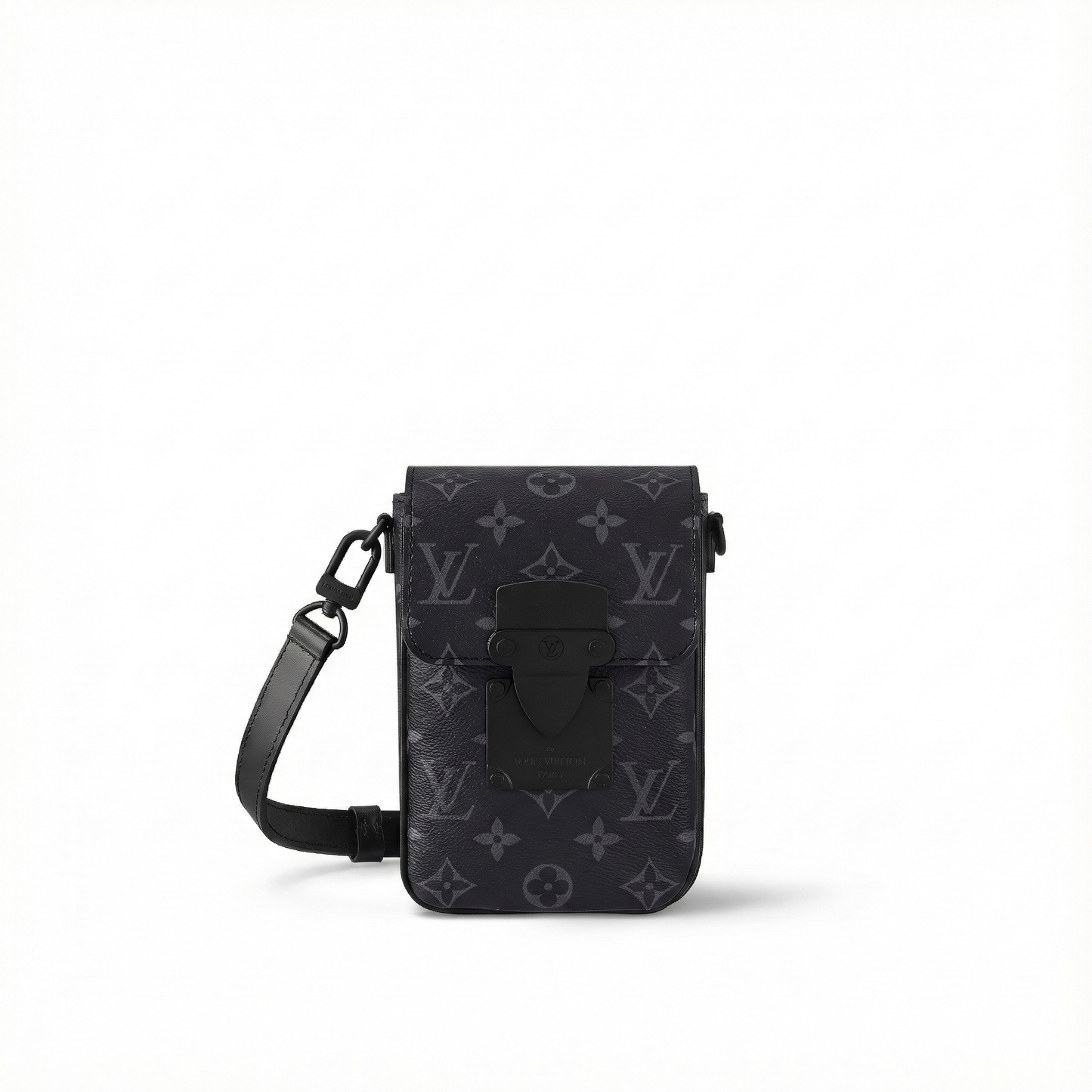 S-Lock Vertical Wearable Wallet in Monogram Eclipse Canvas