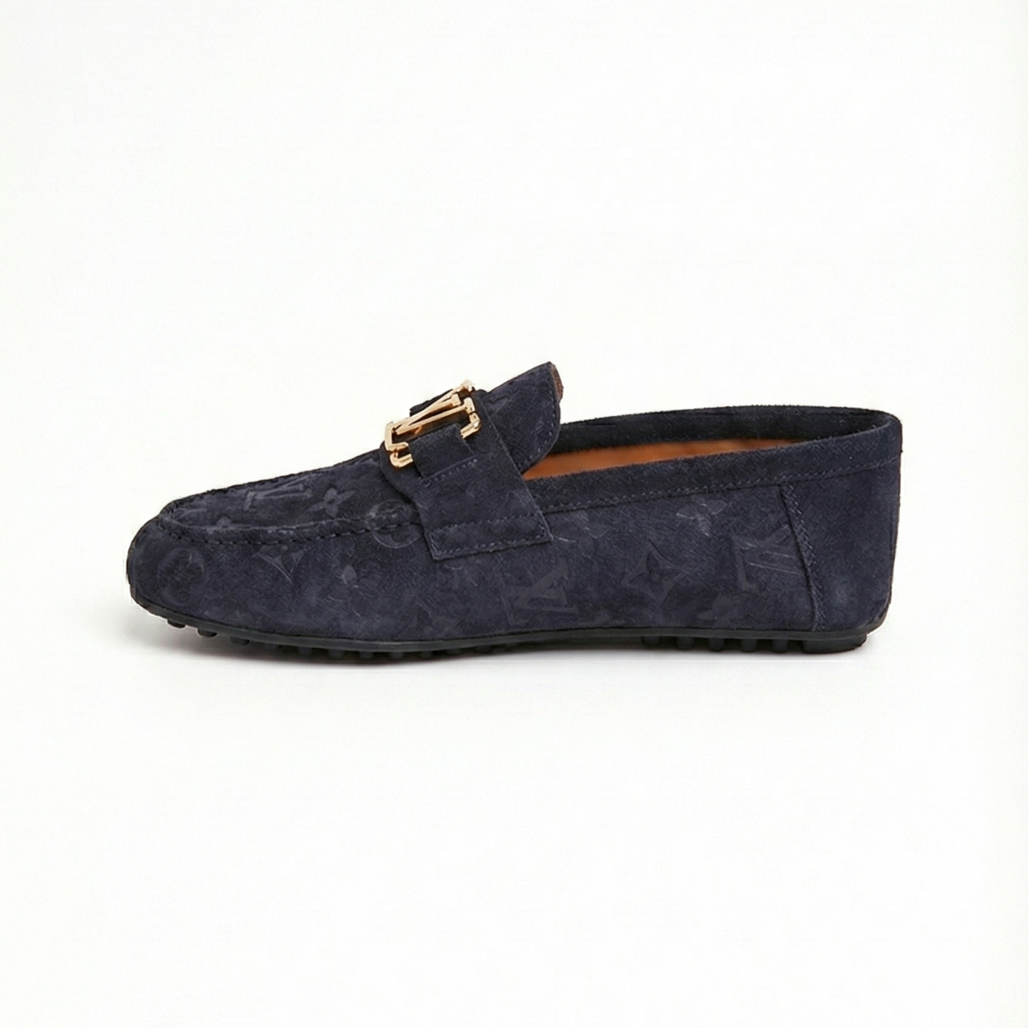 Monogram Suede Driving Moccasins