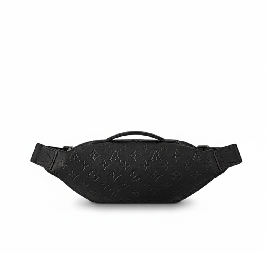Rush Bumbag – Black Monogram Shadow Calfskin
