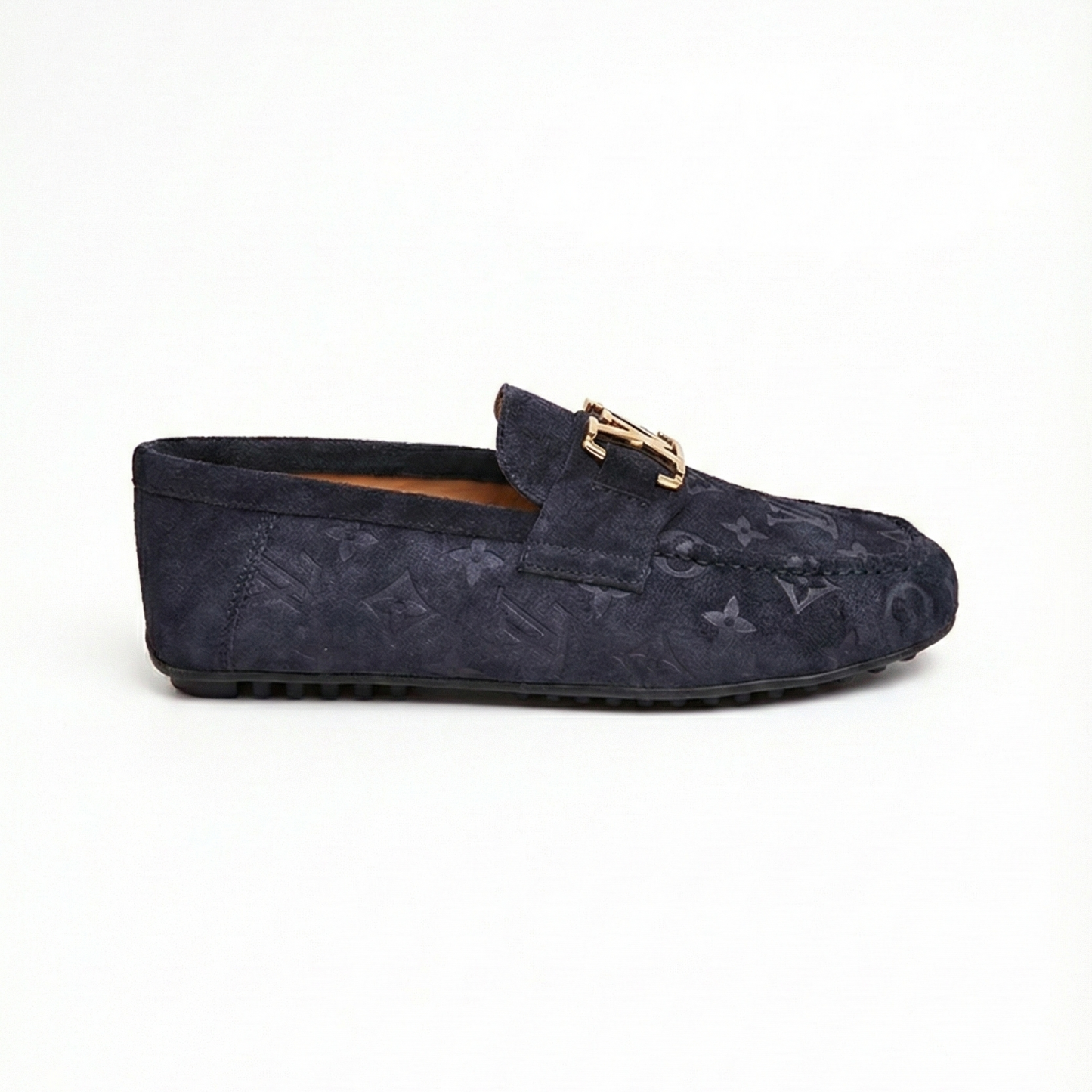 Monogram Suede Driving Moccasins