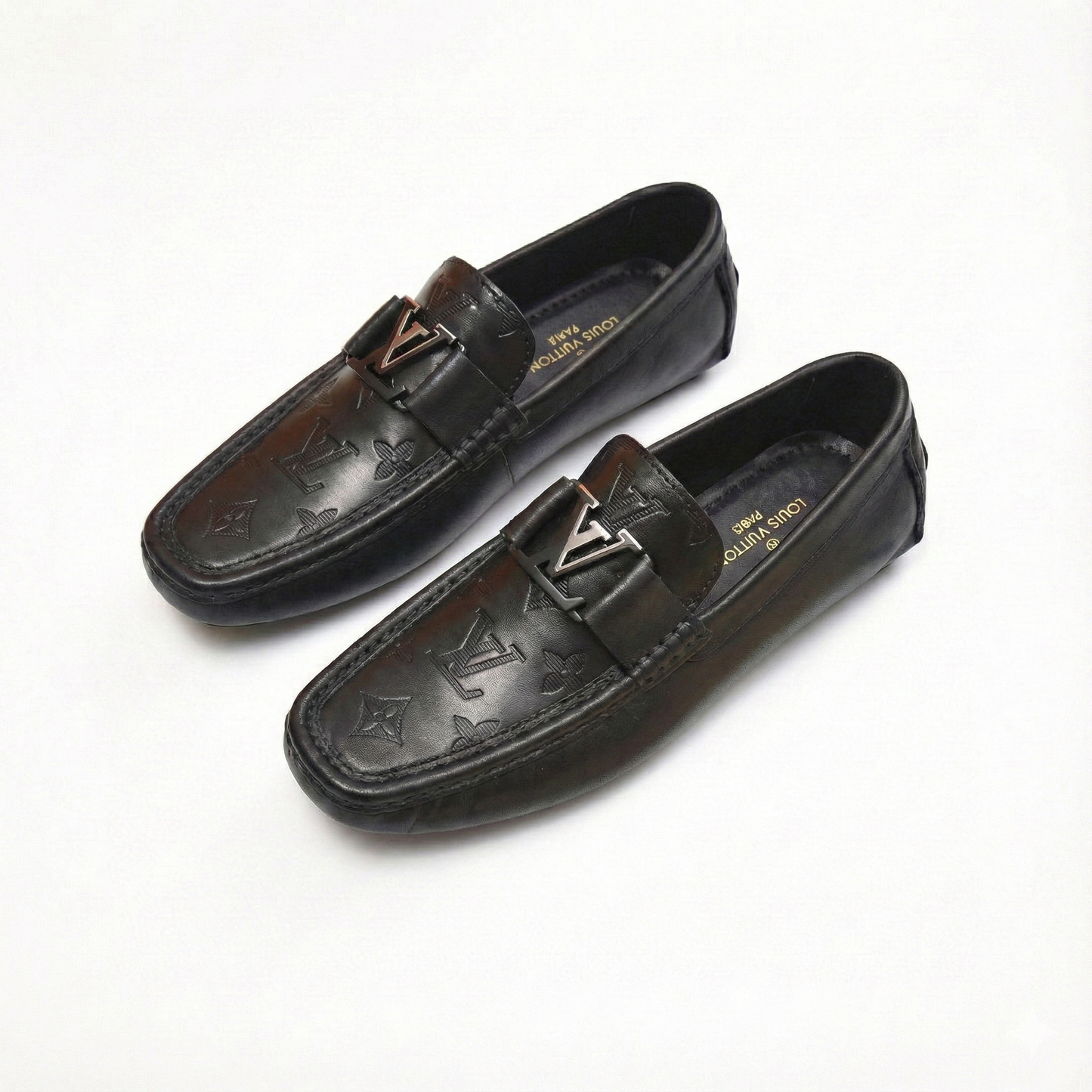 Monogram Leather Driver Moccasins