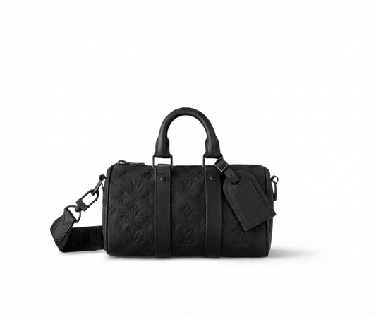 Keepall Bandoulière 25 – Black Taurillon Monogram
