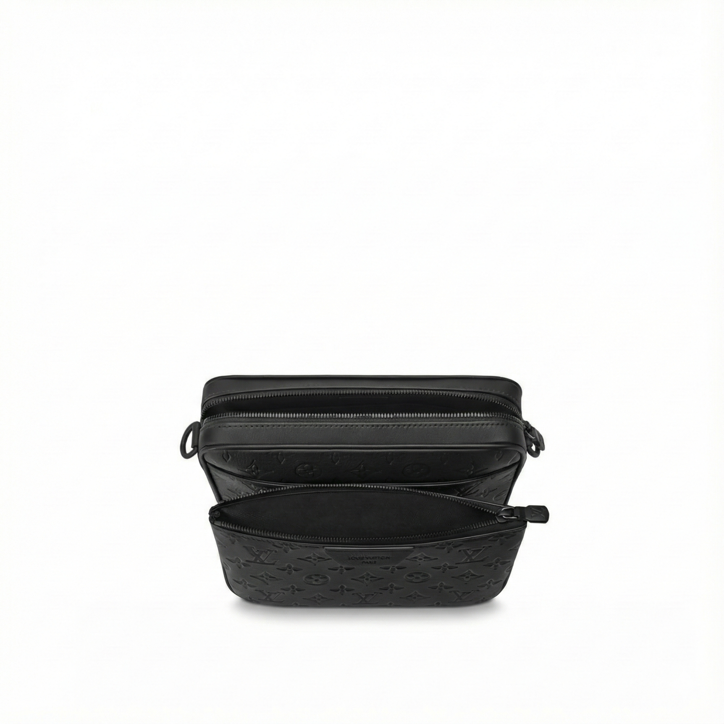 Trio Messenger – Black Monogram Shadow Calfskin with Modular Pouches