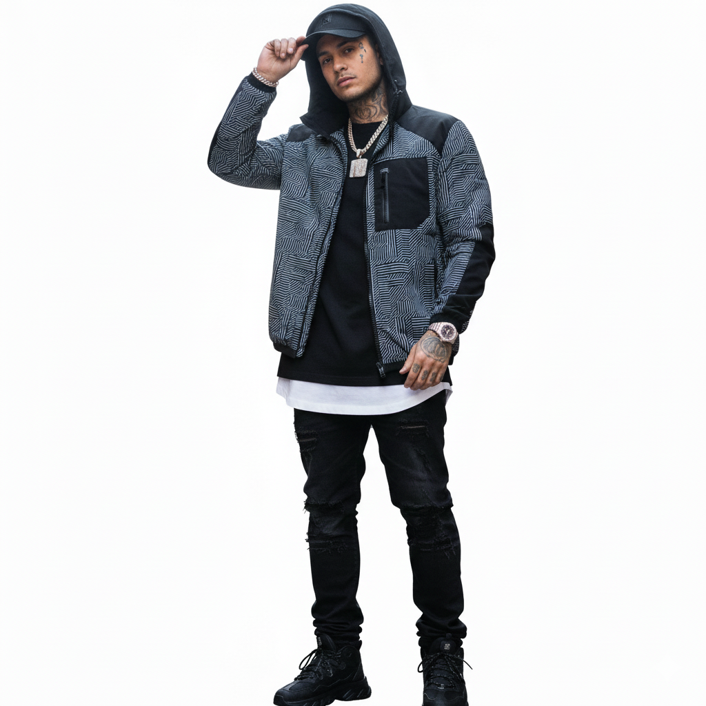 Geometric FF Hooded Jacket