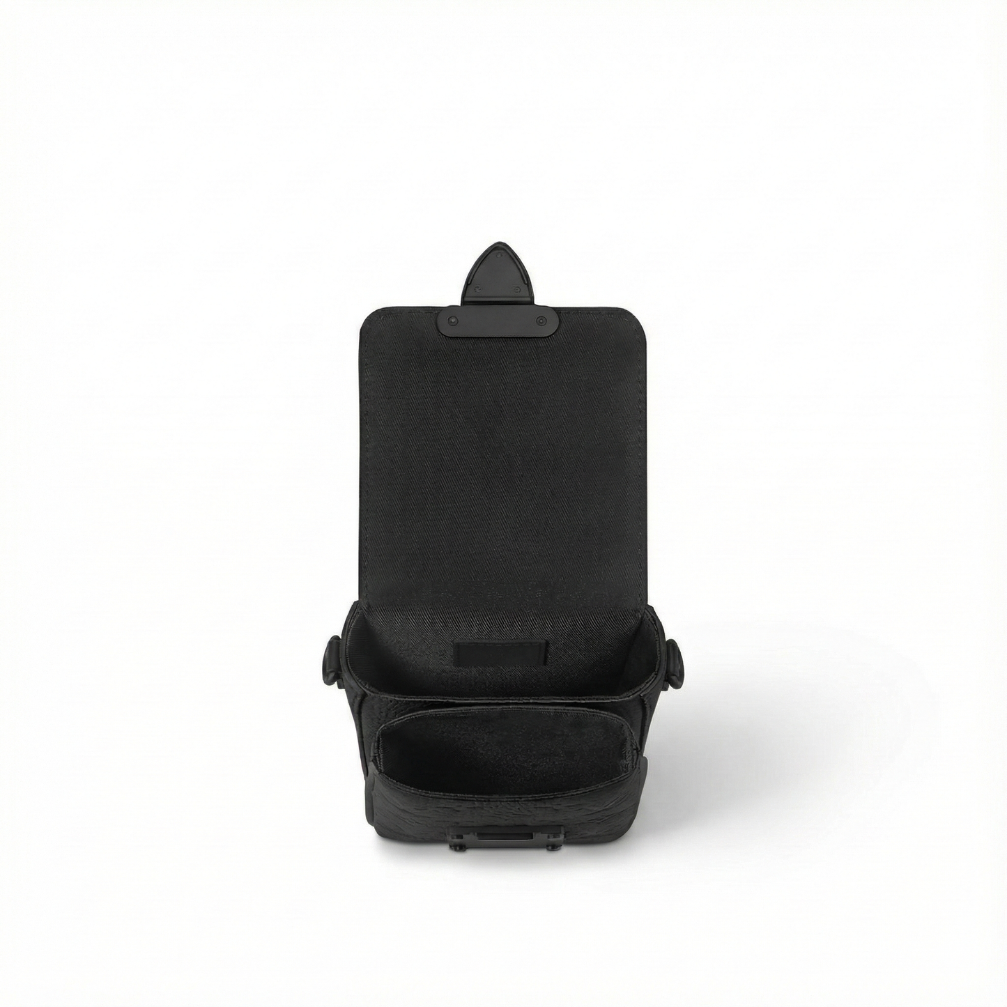 S-Lock Vertical Wearable Wallet in Black Taurillon Monogram Leather