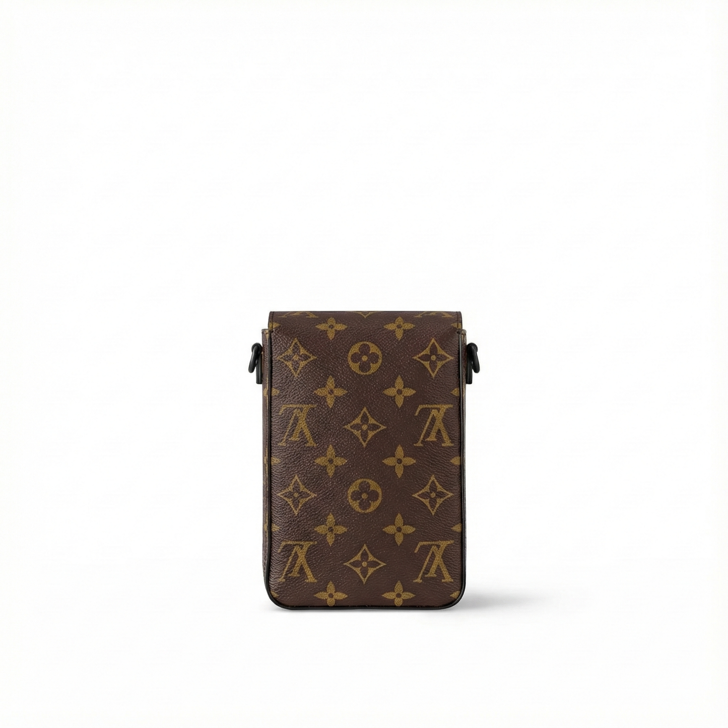 S-Lock Vertical Wearable Wallet in Monogram Macassar Canvas