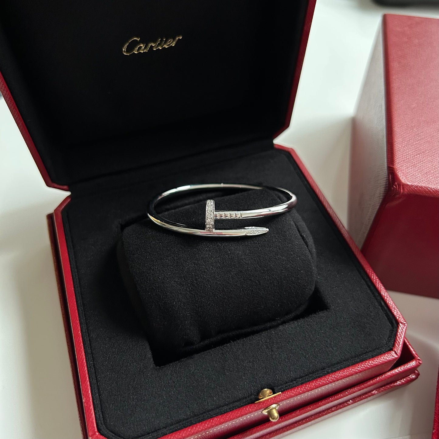 Diamond/White Gold Juste un Clou Bracelet 16