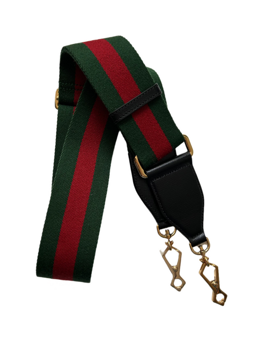 Canvas Green/Red Bag Strap