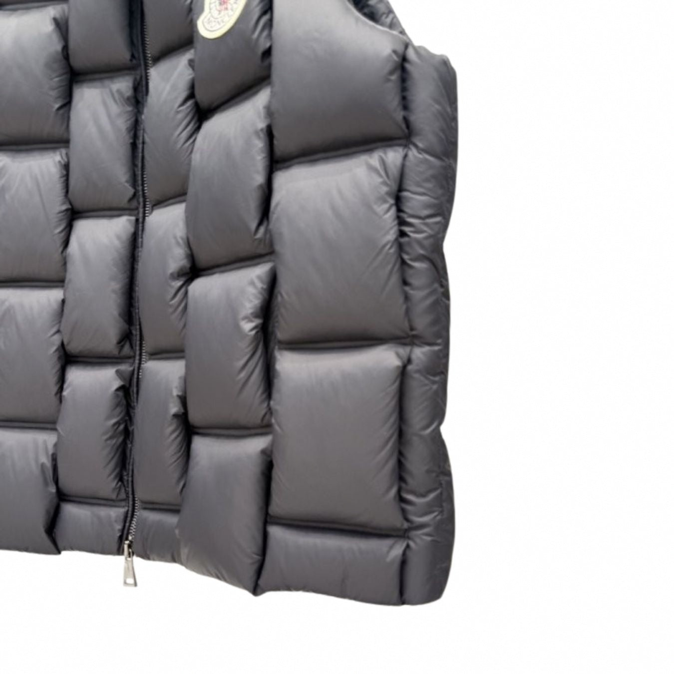 Square Quilted Embossed Back Puffer Jacket