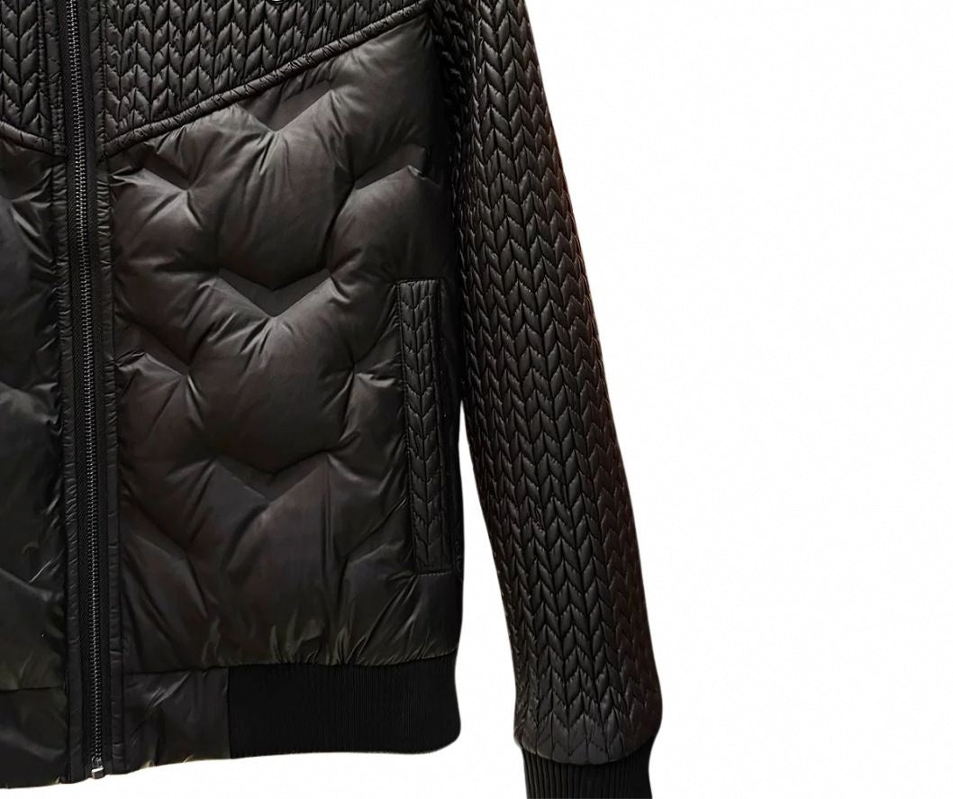 Diamond Quilted Hooded Jacket