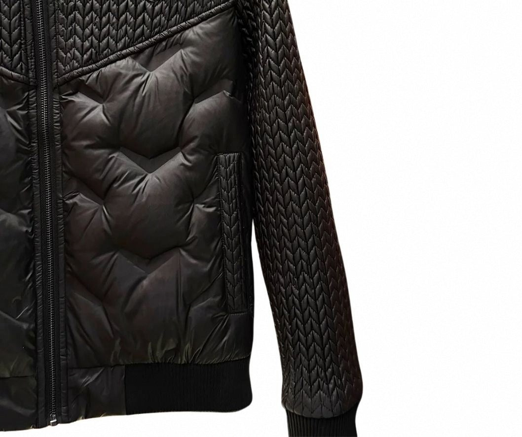 Diamond Quilted Hooded Jacket