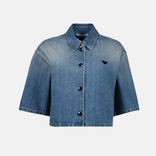 Short Denim Shirt