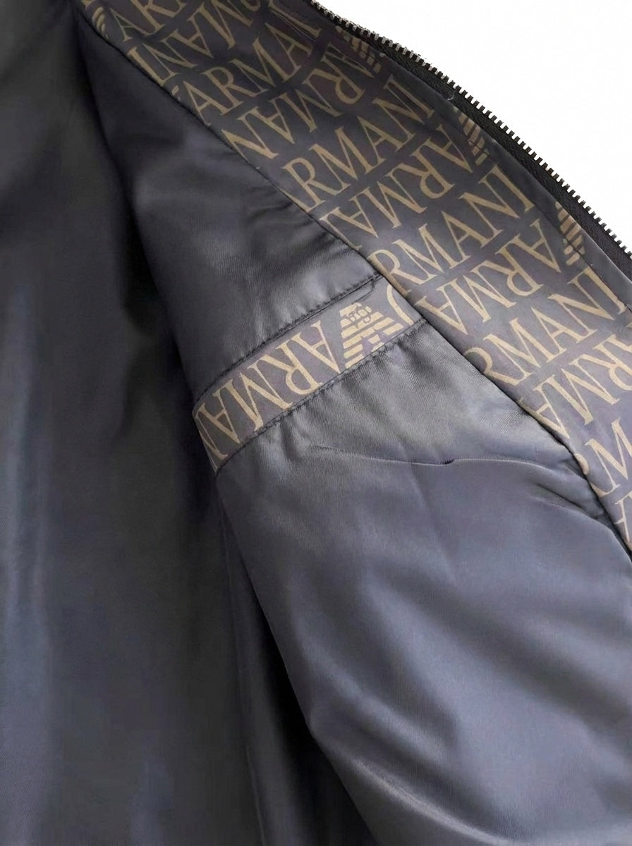 Monogram Print Hooded Windbreaker