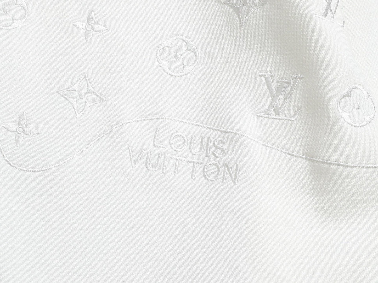 LV White Monogram Sweatshirt