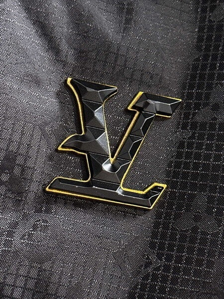 Glossy Monogram Puffer Jacket - Black