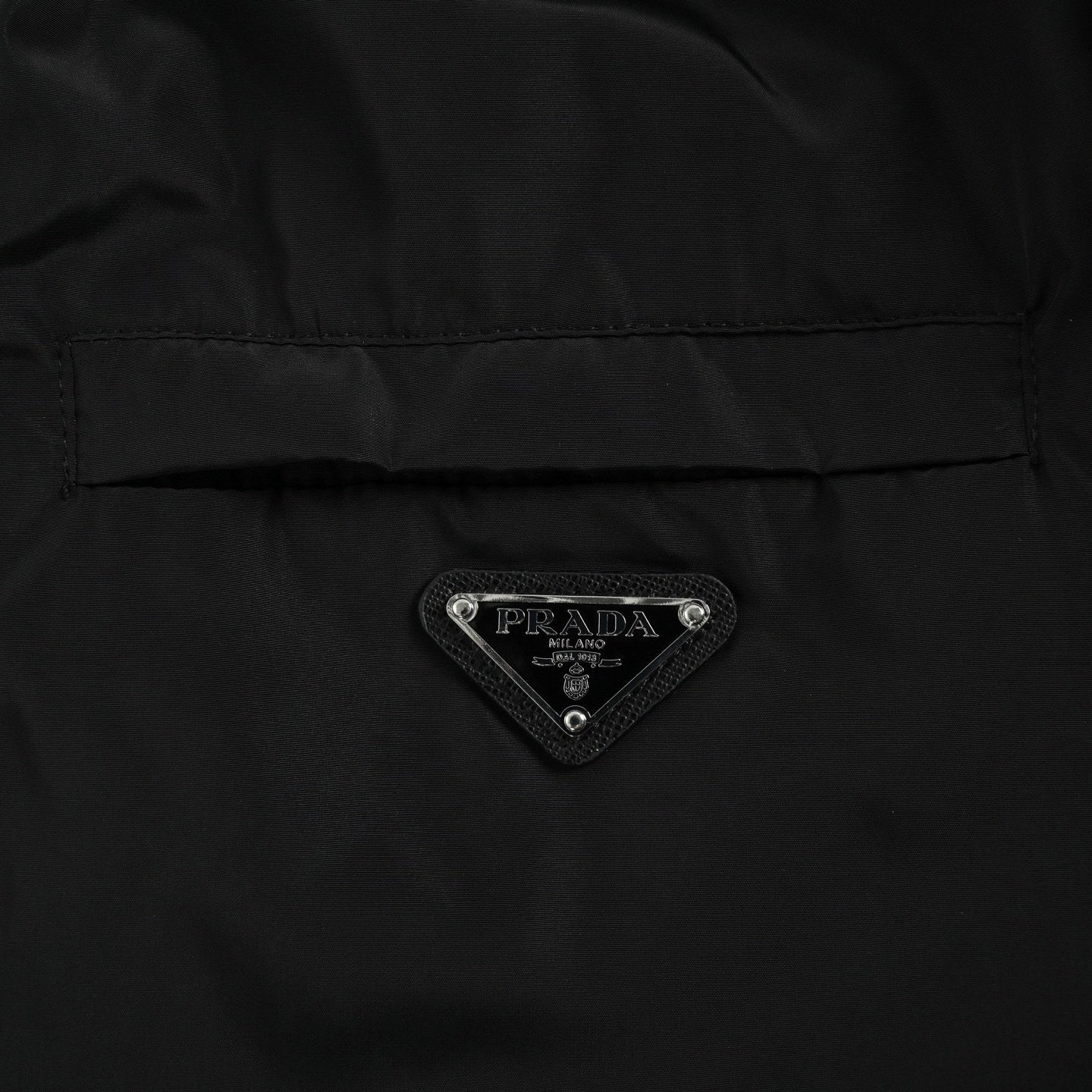 Reversible Hooded Jacket – Black Leather & Nylon Dual-Finish