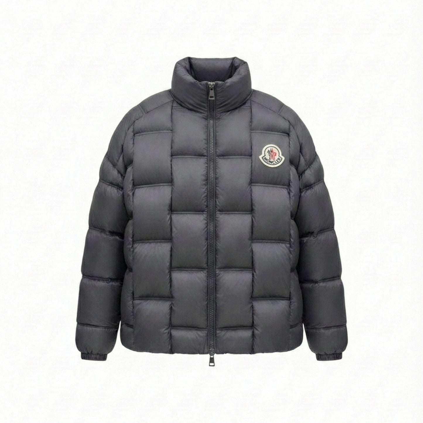 Square Quilted Embossed Back Puffer Jacket