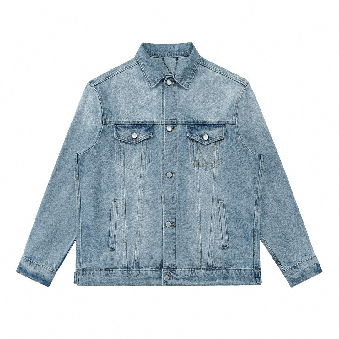 Light Blue Washed Denim Jacket