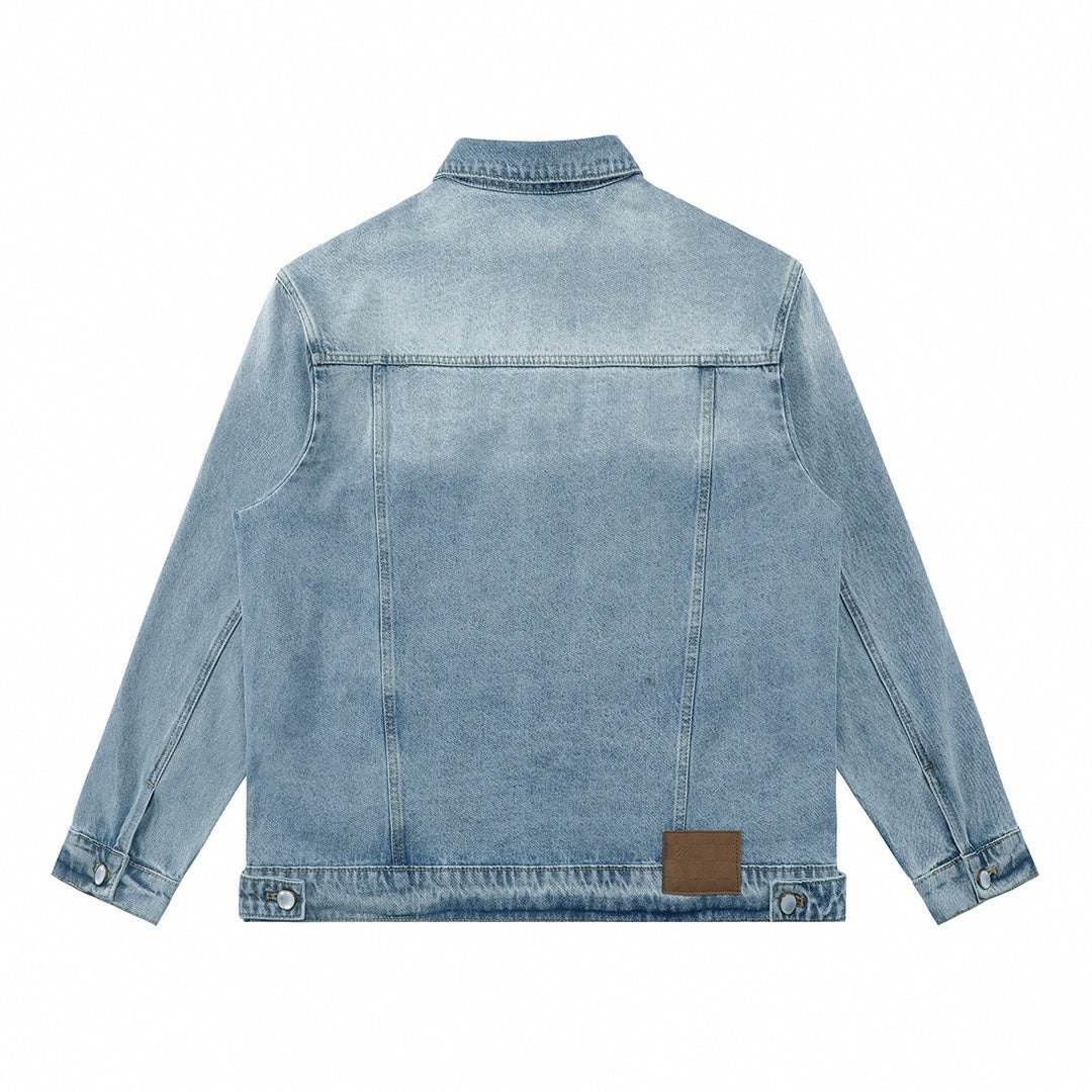 Light Blue Washed Denim Jacket